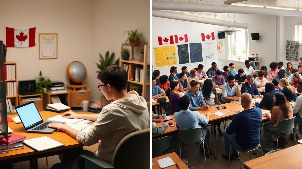 Online Courses vs In-Person Learning in Canada